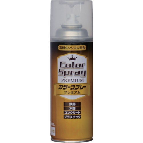 トラスコ中山 ニッぺ 水性カラースプレー プレミアム 400ml 透明クリヤー HKV001(ご注文単位1本)【直送品】