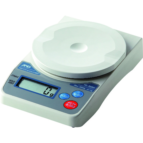 トラスコ中山 A&D デジタルはかり1g/2000g(ご注文単位1台)【直送品】