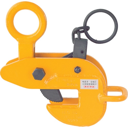 トラスコ中山 スーパー 横吊クランプ(ロックハンドル式・先割型) 基本使用荷重0.5t(ご注文単位1台)【直送品】