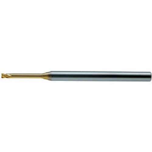 トラスコ中山 ユニオンツール 超硬エンドミルHLRS 4枚刃ロングネックラジアス φ1×R0.05×有効長4（ご注文単位1本）【直送品】