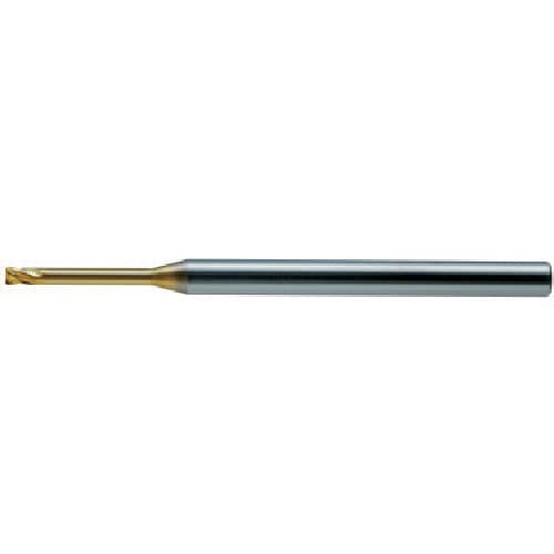 トラスコ中山 ユニオンツール 超硬エンドミルHLRS 4枚刃ロングネックラジアス φ1×R0.2×有効長2（ご注文単位1本）【直送品】