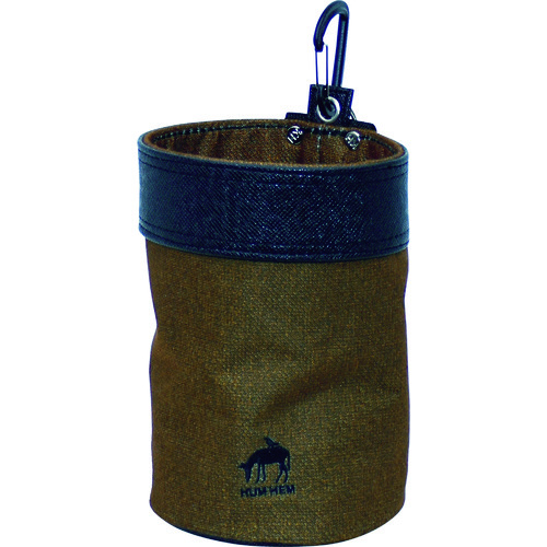 トラスコ中山 KH HUMHEM ウエストバッグ丸型 ブラウン(ご注文単位1個)【直送品】