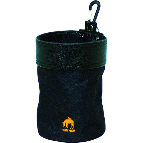 トラスコ中山 KH HUMHEM ウエストバッグ丸型 ブラック(ご注文単位1個)【直送品】