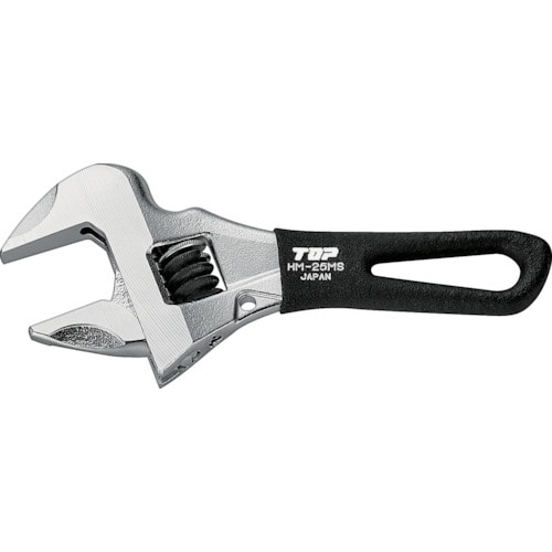 トラスコ中山 TOP ショートワークワイド(ガタ無しモンキレンチ) 258-0028(ご注文単位1個)【直送品】