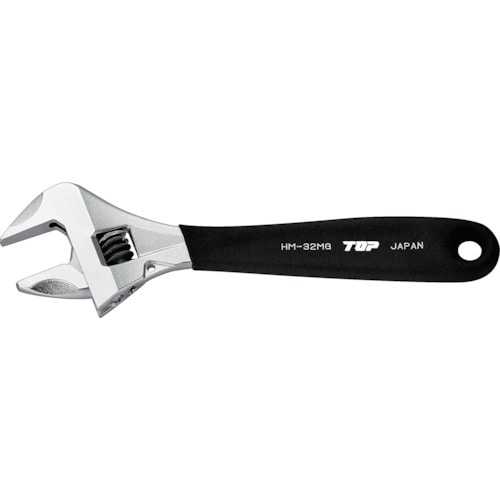 トラスコ中山 TOP ワークワイド(ガタ無しモンキレンチ)グリップ付 258-0029(ご注文単位1個)【直送品】