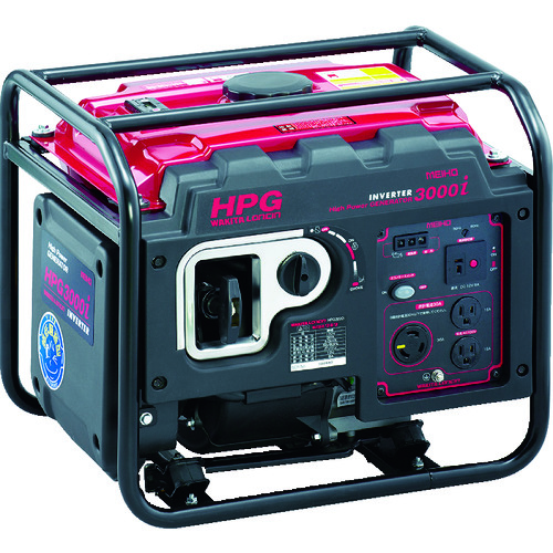 トラスコ中山 MEIHO エンジン発電機 HPG-3000I（ご注文単位1台）【直送品】