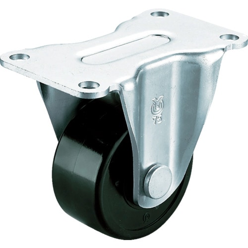 トラスコ中山 ユーエイ 重量用キャスター固定車 65径フェノール車輪(ご注文単位1個)【直送品】