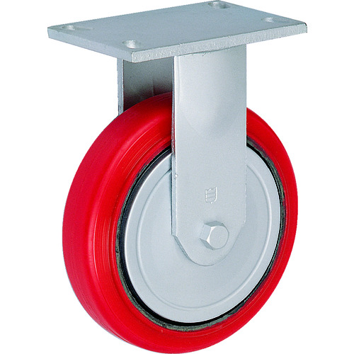 トラスコ中山 TRUSCO 重量キャスター 固定 100mm 耐湿ウレタン車輪320kgF(ご注文単位1個)【直送品】