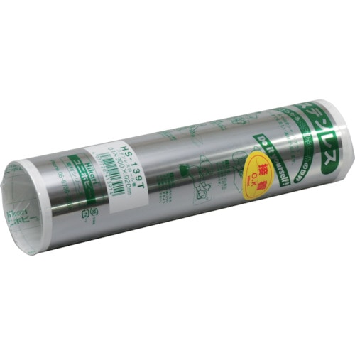 トラスコ中山 光 ステンレス板ロール巻 0.1×300×920mm のり付(ご注文単位1巻)【直送品】