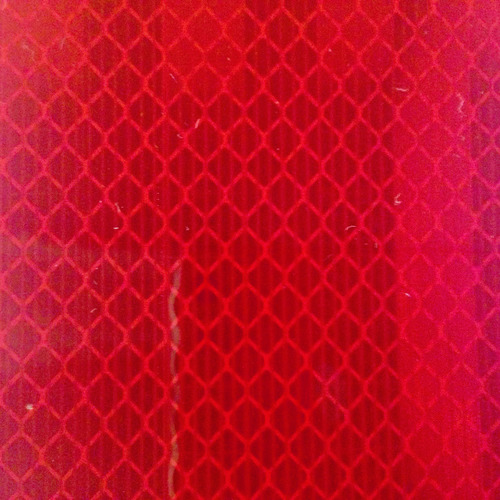 トラスコ中山 TRUSCO 高輝度反射シート カプセルレンズ型 227mmX227mm 赤（ご注文単位1シート）【直送品】