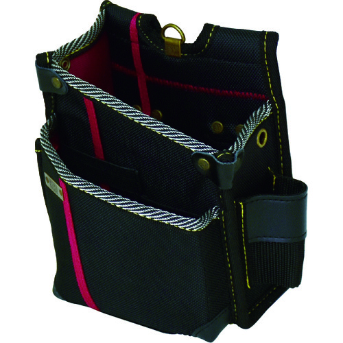 トラスコ中山 KH 進化ウエストバッグ小 黒/緋 左用(ご注文単位1個)【直送品】