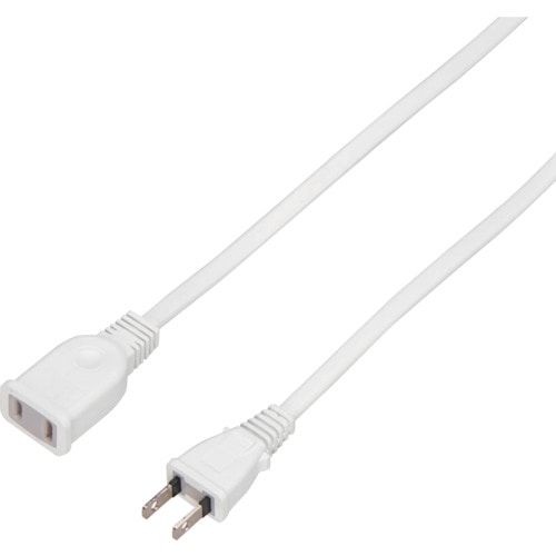 トラスコ中山 YAZAWA 延長コード1個口1mホワイト(ご注文単位1個)【直送品】