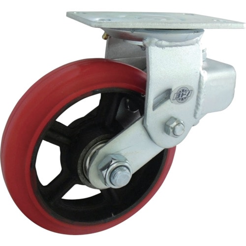 トラスコ中山 ヨドノ 重荷重用緩衝スプリング付キャスター自在車(ご注文単位1個)【直送品】