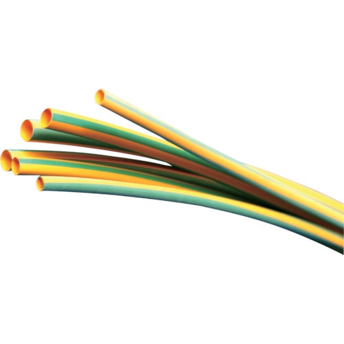 トラスコ中山 パンドウイット 熱収縮チューブ イエローグリーン (5本入)　731-3675（ご注文単位1箱）【直送品】