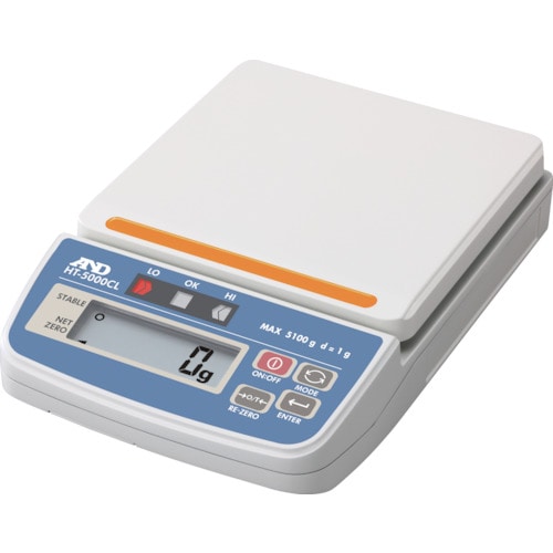トラスコ中山 A&D コンパレータライトつきデジタルはかり HT5000CL(ご注文単位1台)【直送品】
