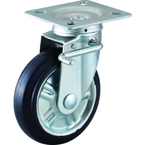 トラスコ中山 TRUSCO 自在ブレーキ付キャスターφ150(ご注文単位1個)【直送品】