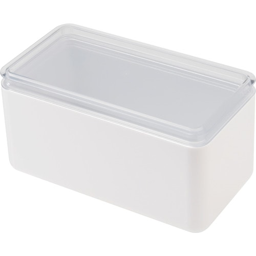 トラスコ中山 伊勢藤 マスク保管ケースホワイト(ご注文単位1個)【直送品】