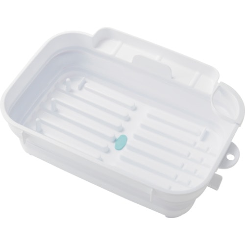 トラスコ中山 伊勢藤 おりたたみ水切りバスケット ホワイト(ご注文単位1個)【直送品】