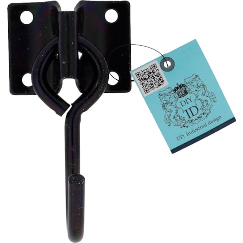 トラスコ中山 OHSATO 亜鉛黒 ハンモックフック プレート型(ご注文単位1個)【直送品】