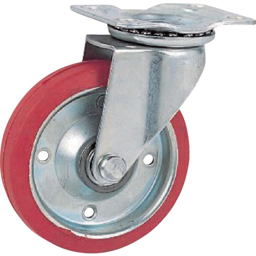 トラスコ中山 アイケー スチレンブタジエンゴム自在キャスター Φ100(ご注文単位1個)【直送品】