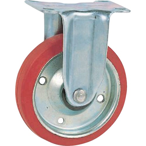 トラスコ中山 アイケー スチレンブタジエンゴム固定キャスター Φ100(ご注文単位1個)【直送品】