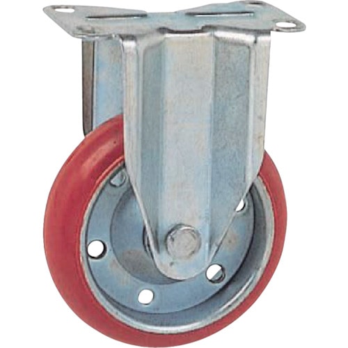 トラスコ中山 アイケー スチレンブタジエンゴム固定キャスター Φ130(ご注文単位1個)【直送品】