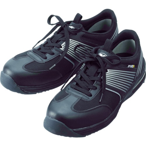 トラスコ中山 ミドリ安全 静電耐滑ワイド樹脂先芯スニーカー ISA-801S 25.5cm(ご注文単位1足)【直送品】