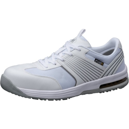 トラスコ中山 ミドリ安全 静電耐滑ワイド樹脂先芯スニーカー ISA-801S 25.0cm(ご注文単位1足)【直送品】