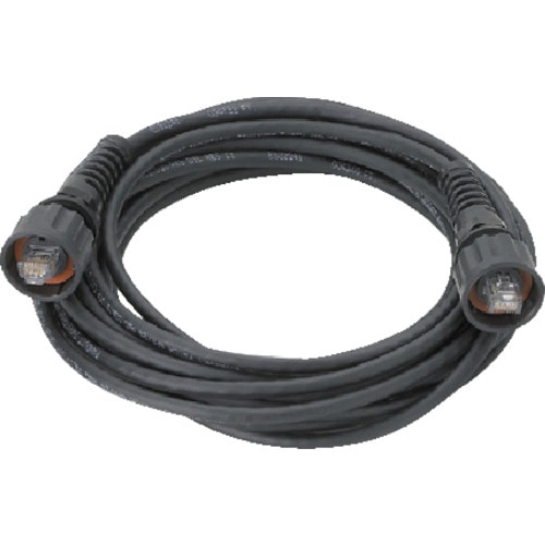 トラスコ中山 パンドウイット CAT5E 高ノイズ対応産業用LANケーブル 緑青 5m(ご注文単位1本)【直送品】