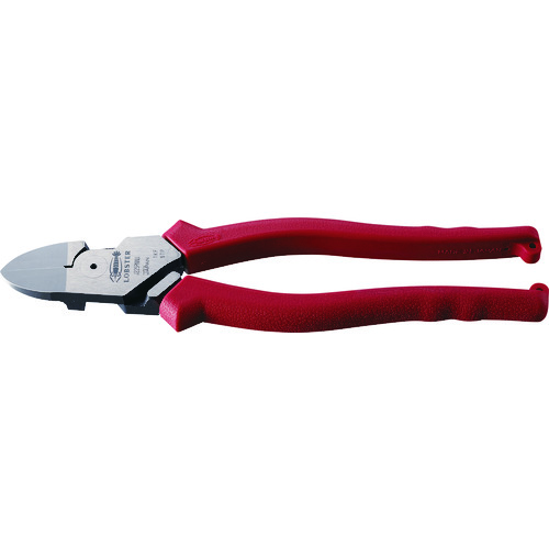 トラスコ中山 エビ パワーニッパ 薄刃 全長218mm(ご注文単位1個)【直送品】