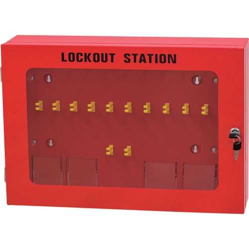 トラスコ中山 セーフラン ロックアウトステーション管理ボックス(ご注文単位1組)【直送品】