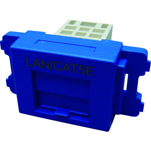 トラスコ中山 パンドウイット カテゴリ5EJISプレート用ジャックキット 青（ご注文単位1個）【直送品】