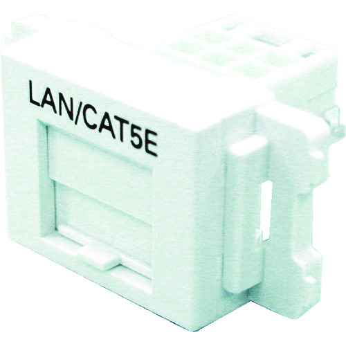 トラスコ中山 パンドウイット カテゴリ5EJISプレート用ジャックキット 白（ご注文単位1個）【直送品】