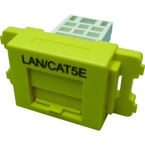 トラスコ中山 パンドウイット カテゴリ5EJISプレート用ジャックキット 黄（ご注文単位1個）【直送品】