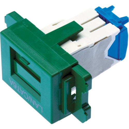 トラスコ中山 パンドウイット カテゴリ6AJISプレート用ジャックキット 緑（ご注文単位1個）【直送品】