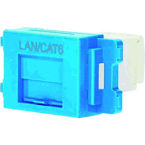 トラスコ中山 パンドウイット カテゴリ6JISプレート用ジャックキット 青（ご注文単位1個）【直送品】