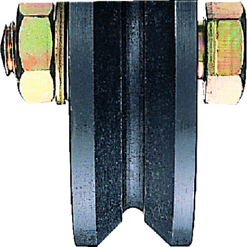 トラスコ中山 ヨコヅナ 鉄重量戸車 車のみ 105mm V(ご注文単位1個)【直送品】