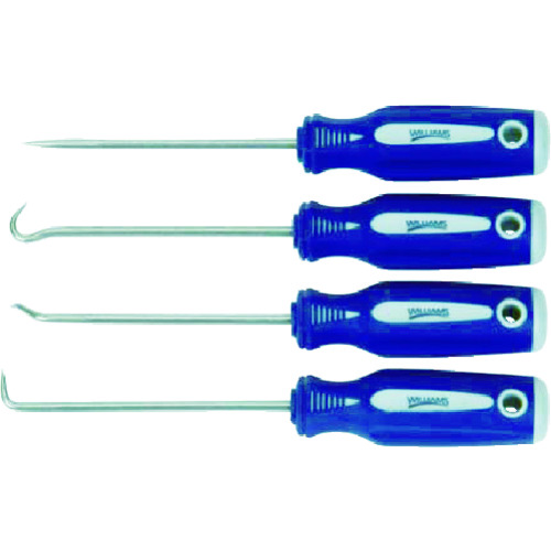 トラスコ中山 WILLIAMS ミニピック&フックセット 4本(ご注文単位1セット)【直送品】