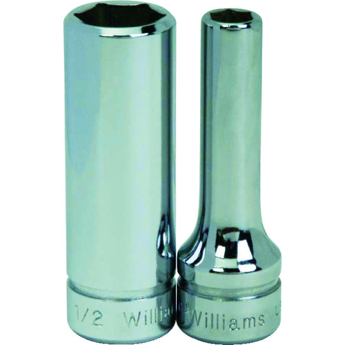 トラスコ中山 WILLIAMS 3/8ドライブ ディープソケット 6角 6mm(ご注文単位1個)【直送品】
