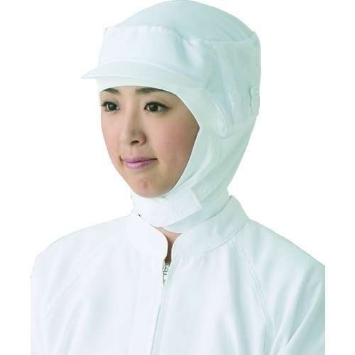 トラスコ中山 TriApex クリーンルーム用フード TriApex異物混入防止対策キャップ JK486C S 白(ご注文単位1枚)【直送品】