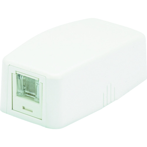 トラスコ中山 パンドウイット CAT5Eスプリングシャッター付きローゼットキット 1個口 白 JOQ1H500(ご注文単位1個)【直送品】