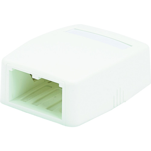 トラスコ中山 パンドウイット ローゼットボックス シャッターなし 2個口 白 JOQ20000(ご注文単位1個)【直送品】
