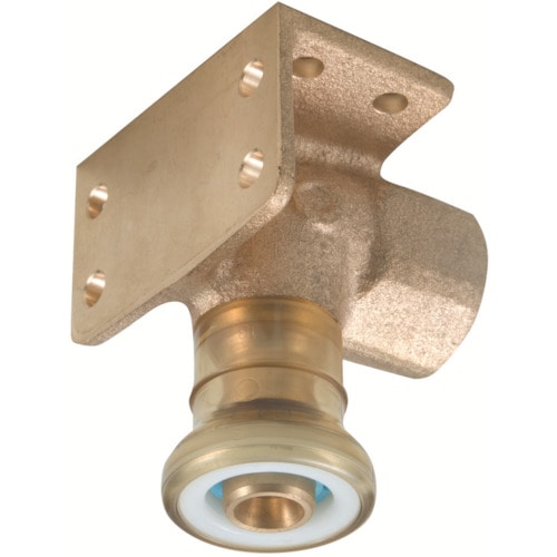 トラスコ中山 クボタケミックス Jワンクイック2JOQ2-FL-W給水栓エルボ両座13(ご注文単位1個)【直送品】