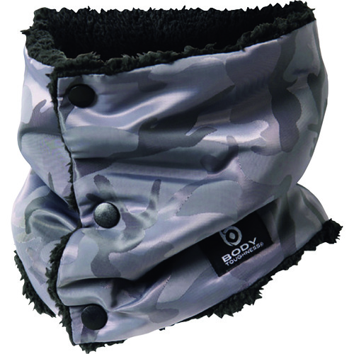 トラスコ中山 おたふく JW-117 BT 防風ネックウォーマー 迷彩-GY・グレー(ご注文単位1個)【直送品】