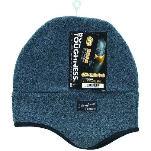 トラスコ中山 おたふく BTサーモ耳付フリースワッチ グレー(ご注文単位1個)【直送品】