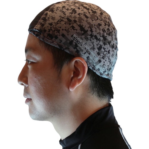 トラスコ中山 おたふく 冷感 消臭 パワーストレッチヘッドキャップ 迷彩(ご注文単位1枚)【直送品】
