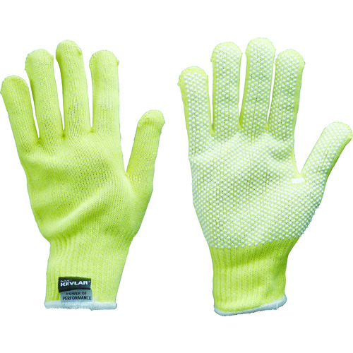 トラスコ中山 トワロン まとめ買い 耐切創手袋 ケブラーK-10G うす手スベリ止付 L (10双入)(ご注文単位1袋)【直送品】