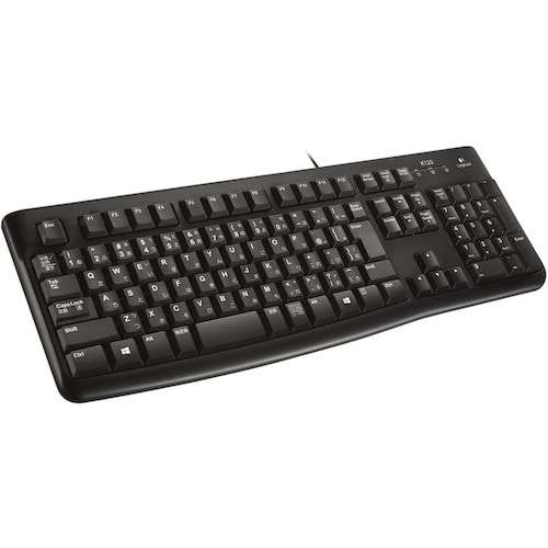 トラスコ中山 ロジクール Keyboard k120 ブラック(ご注文単位1個)【直送品】