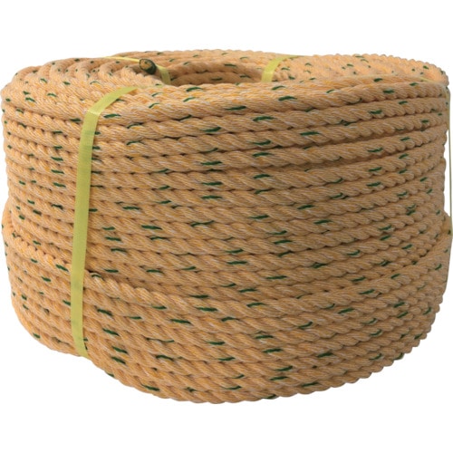 トラスコ中山 ユタカメイク ロープ KPロープ巻物 12φ×200m(ご注文単位1巻)【直送品】