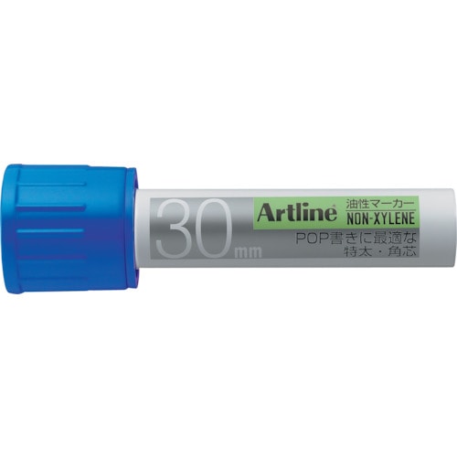 トラスコ中山 シヤチハタ アートライン油性マーカー角30 青(ご注文単位1本)【直送品】